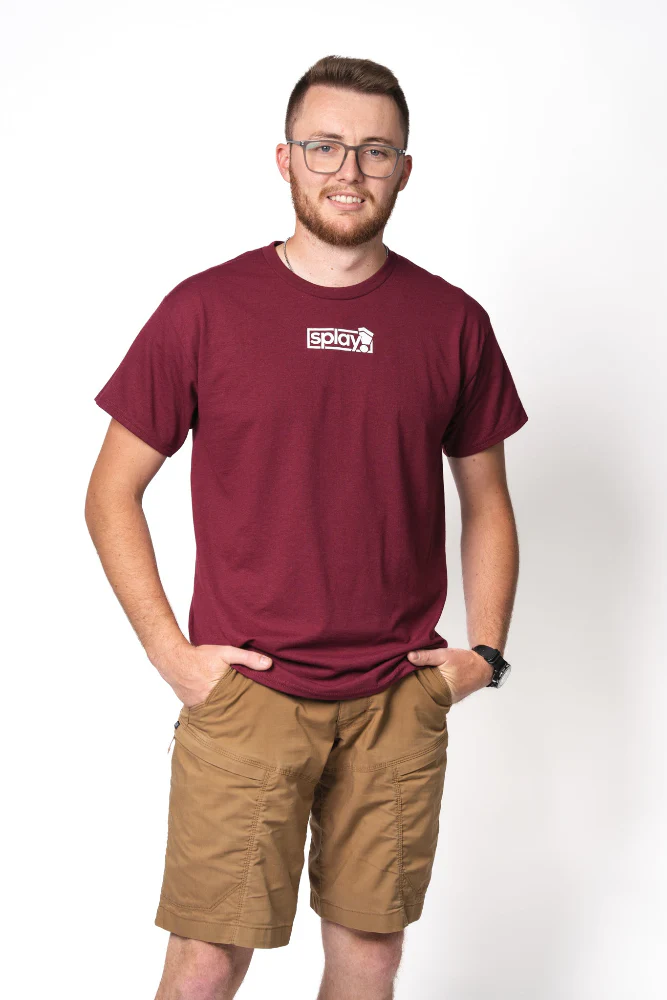 Classic Logo Box T-Shirt - Plum - Image 3