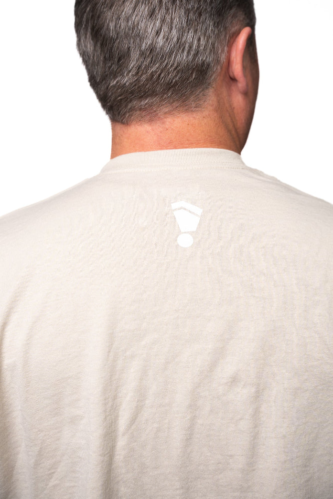 Classic Logo Box T-Shirt - Sand - Image 5